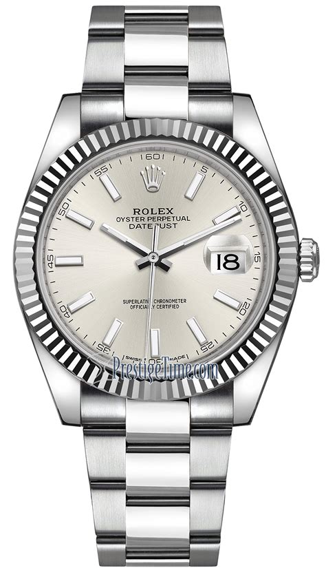 rolex men's datejust stainless steel silver index dial|men's rolex oyster perpetual datejust.